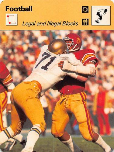1977-79 Sportscaster Series 37 #37-15 Legal and Illegal Blocks Front
