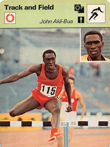 1977-79 Sportscaster Series 37 #37-03 John Akii-Bua Front