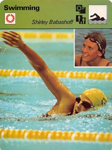 1977-79 Sportscaster Series 40 #40-13 Shirley Babashoff Front