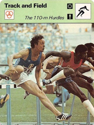 1977-79 Sportscaster Series 42 #42-21 The 110m Hurdles Front