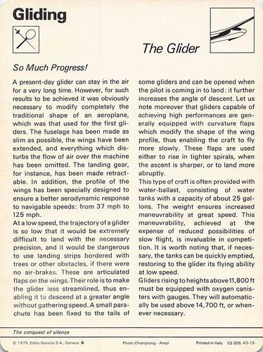 1977-79 Sportscaster Series 43 #43-15 The Glider Back