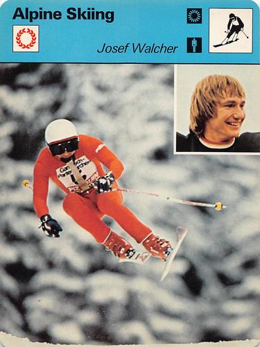 1977-79 Sportscaster Series 44 #44-01 Josef Walcher Front