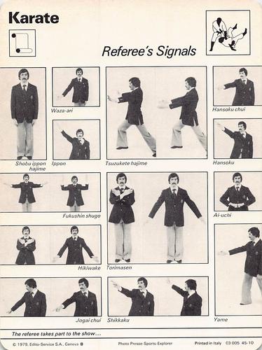 1977-79 Sportscaster Series 45 #45-10 Referee's Signals Back