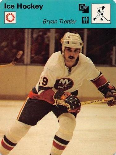 1977-79 Sportscaster Series 46 #46-21 Bryan Trottier Front