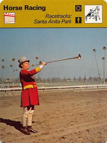 1977-79 Sportscaster Series 47 #47-13 Racetracks: Santa Anita Park Front