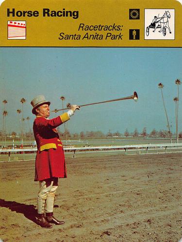 1977-79 Sportscaster Series 47 #47-13 Racetracks: Santa Anita Park Front