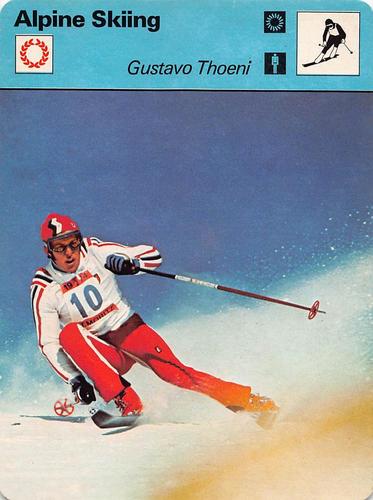1977-79 Sportscaster Series 48 #48-13 Gustavo Thoeni Front