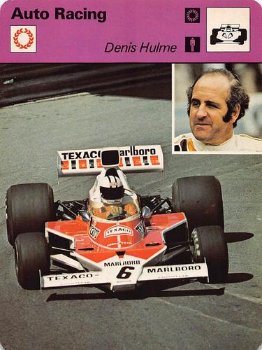 1977-79 Sportscaster Series 48 #48-19 Denis Hulme Front
