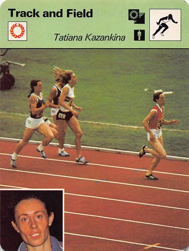 1977-79 Sportscaster Series 49 #49-04 Tatiana Kazankina Front
