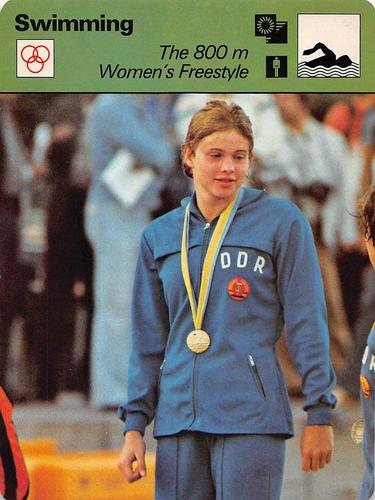 1977-79 Sportscaster Series 51 #51-08 The 800m Women's Freestyle Front