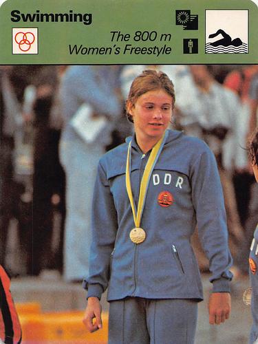 1977-79 Sportscaster Series 51 #51-08 The 800m Women's Freestyle Front