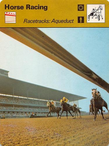1977-79 Sportscaster Series 52 #52-11 Racetracks: Aqueduct Front