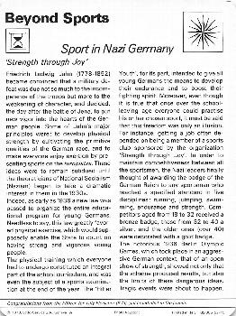 1977-79 Sportscaster Series 52 #52-15 Sport in Nazi Germany Back