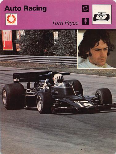 1977-79 Sportscaster Series 52 #52-17 Tom Pryce Front