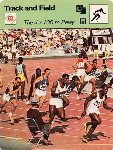 1977-79 Sportscaster Series 52 #52-03 The 4x100m Relay Front