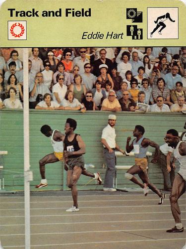 1977-79 Sportscaster Series 54 #54-07 Eddie Hart Front