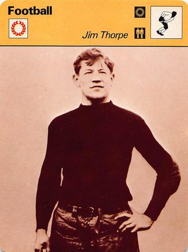 1977-79 Sportscaster Series 54 #54-20 Jim Thorpe Front