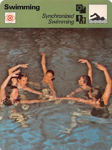 1977-79 Sportscaster Series 55 #55-02 Synchronized Swimming Front