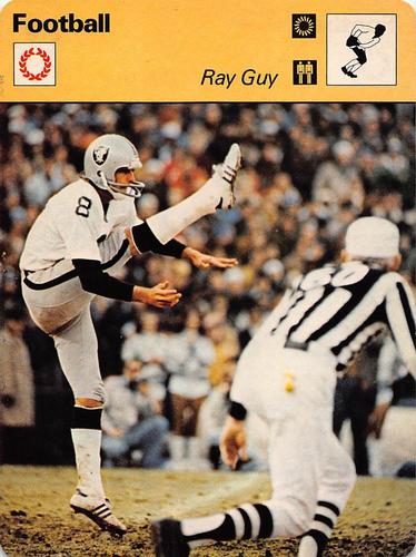 1977-79 Sportscaster Series 56 #56-15 Ray Guy Front
