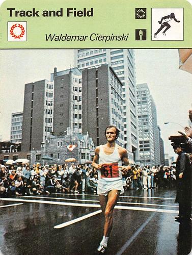 1977-79 Sportscaster Series 56 #56-16 Waldemar Cierpinski Front