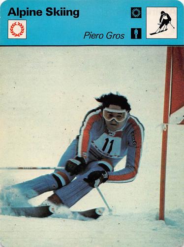 1977-79 Sportscaster Series 56 #56-06 Piero Gros Front