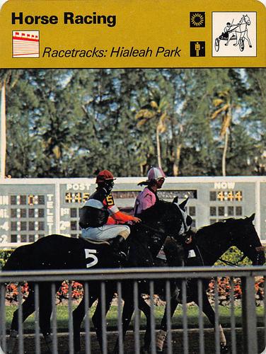 1977-79 Sportscaster Series 57 #57-06 Racetracks: Hialeah Park Front