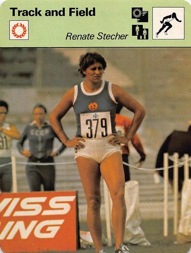 1977-79 Sportscaster Series 58 #58-11 Renate Stecher Front