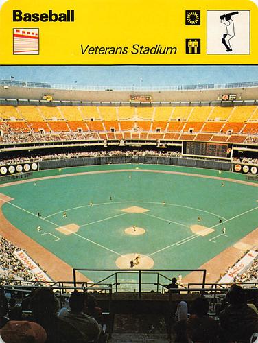 1977-79 Sportscaster Series 58 #58-21 Veterans Stadium Front