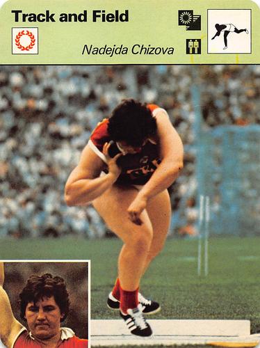 1977-79 Sportscaster Series 59 #59-15 Nadezhda Chizhova Front