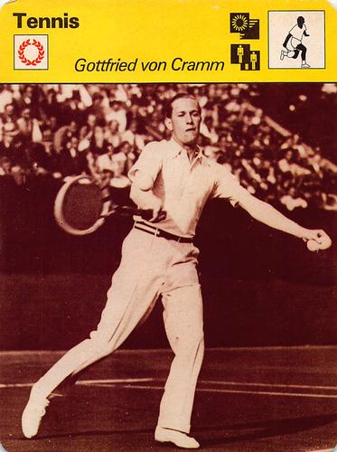 1977-79 Sportscaster Series 59 #59-03 Gottfried von Cramm Front