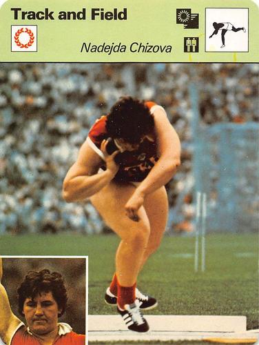 1977-79 Sportscaster Series 59 #59-15 Nadezhda Chizhova Front