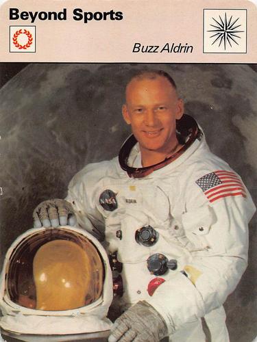 1977-79 Sportscaster Series 62 #62-02 Buzz Aldrin Front