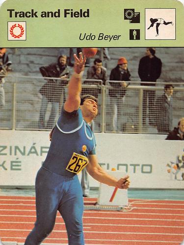 1977-79 Sportscaster Series 63 #63-01 Udo Beyer Front