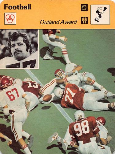 1977-79 Sportscaster Series 63 #63-16 Outland Award Front