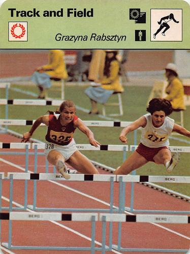 1977-79 Sportscaster Series 63 #63-24 Grazyna Rabsztyn Front