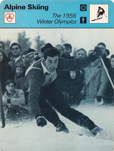 1977-79 Sportscaster Series 63 #63-04 The 1956 Winter Olympics Front