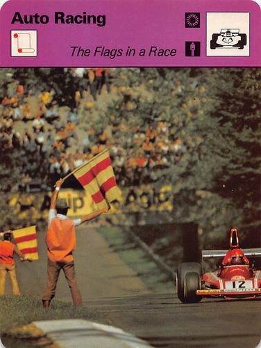 1977-79 Sportscaster Series 64 #64-10 The Flags in a Race Front