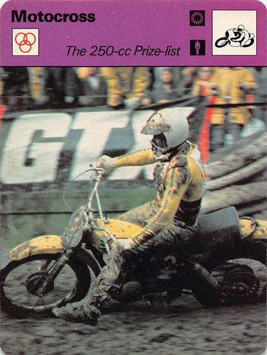 1977-79 Sportscaster Series 64 #64-02 The 250-cc Prize-list Front