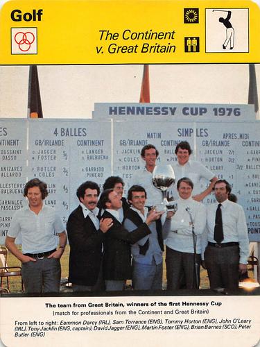 1977-79 Sportscaster Series 65 #65-12 The Continent v. Great Britain Front