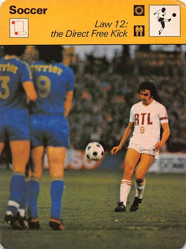 1977-79 Sportscaster Series 67 #67-08 Law 12: The Direct Free Kick Front