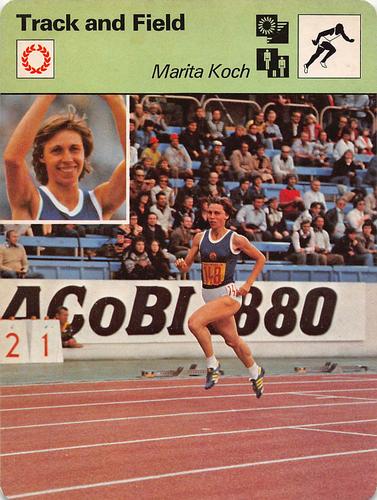 1977-79 Sportscaster Series 70 #70-05 Marita Koch Front