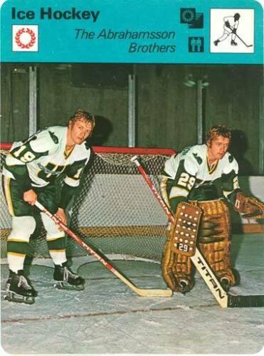 1977-79 Sportscaster Series 71 #71-04 The Abrahamsson Brothers Front