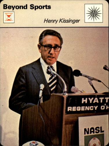 1977-79 Sportscaster Series 71 #71-10 Henry Kissinger Front