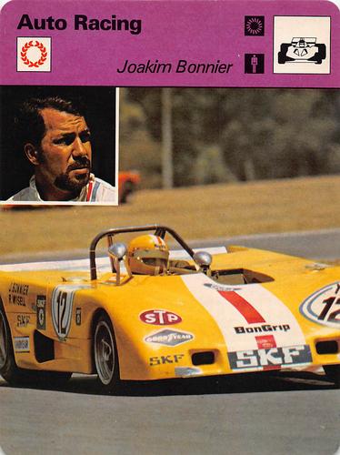 1977-79 Sportscaster Series 72 #72-22 Joakim Bonnier Front