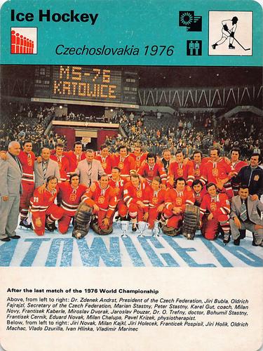 1977-79 Sportscaster Series 73 #73-11 Czechoslavakia 1976 Front
