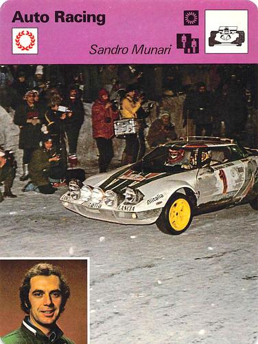 1977-79 Sportscaster Series 74 #74-12 Sandro Munari Front