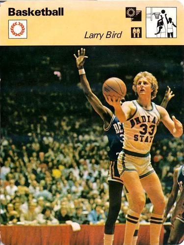 1977-79 Sportscaster Series 74 #74-18 Larry Bird Front
