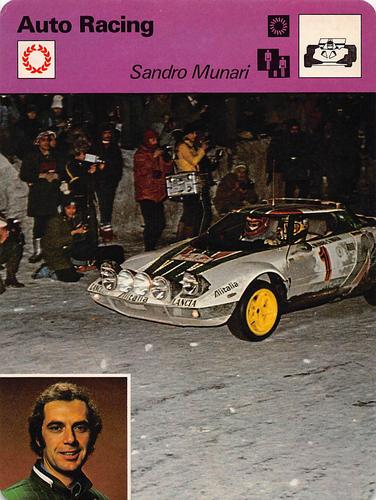 1977-79 Sportscaster Series 74 #74-12 Sandro Munari Front