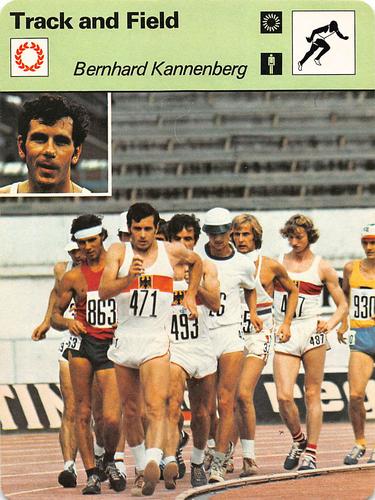 1977-79 Sportscaster Series 75 #75-04 Bernhard Kannenberg Front