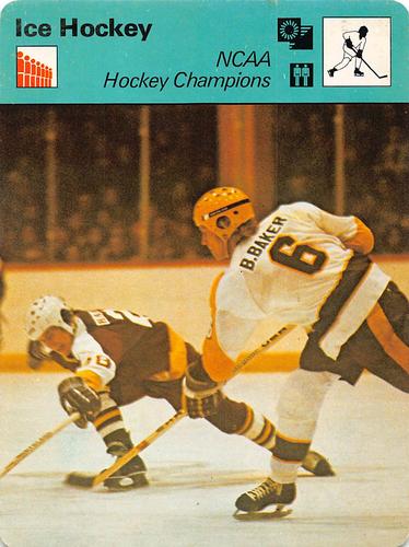 1977-79 Sportscaster Series 76 #76-03 NCAA Hockey Champions Front